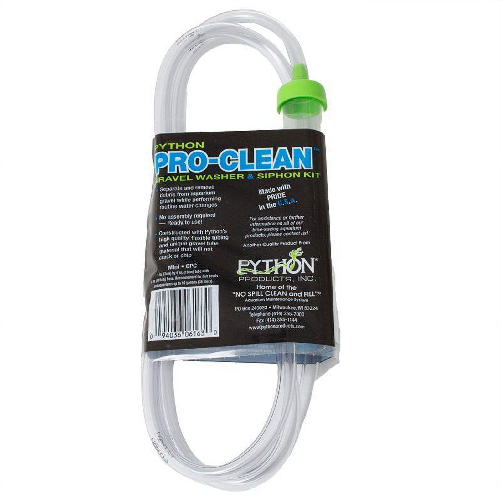 Python ProClean Gravel Washer & Siphon Kit Aquarium, Gravel Vacs Mini