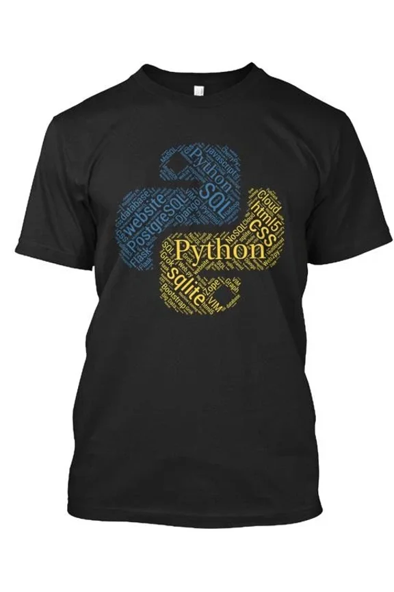 Python Programmer And Developer T-Shirt Made in the USA Size S to 5XL