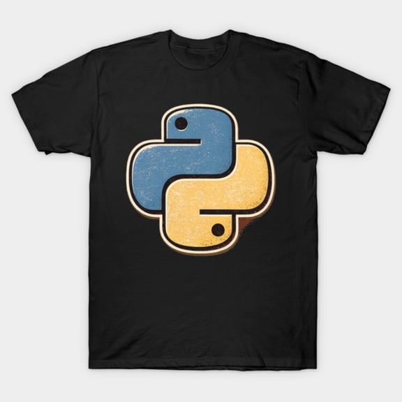 Python Programming Vintage Code Retro Computer Software Developer Unisex T-Shirt, up to size 3XL.