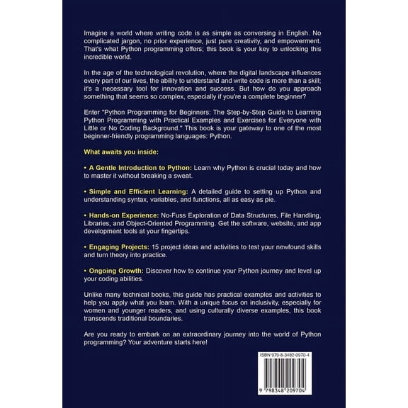 Python Programming for Beginners, (Paperback)