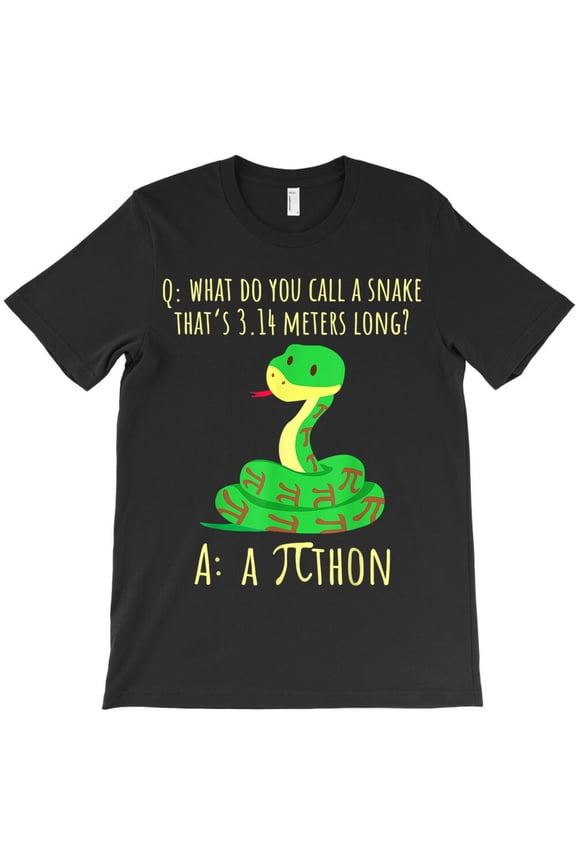Python Python Pi Symbol Funny Math Teacher Pi Day, Holiday G11777 Unisex T-Shirt, Up to Size 5XL