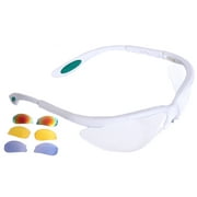Python White Anti-Fog Racquetball,/Squash/Pickleball Sport Goggles