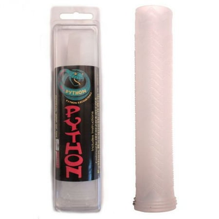 Python Replacement Rubber Racquetball Grip (Slip On, Resists Slipping from Sweat, Durable) - (CLEAR)