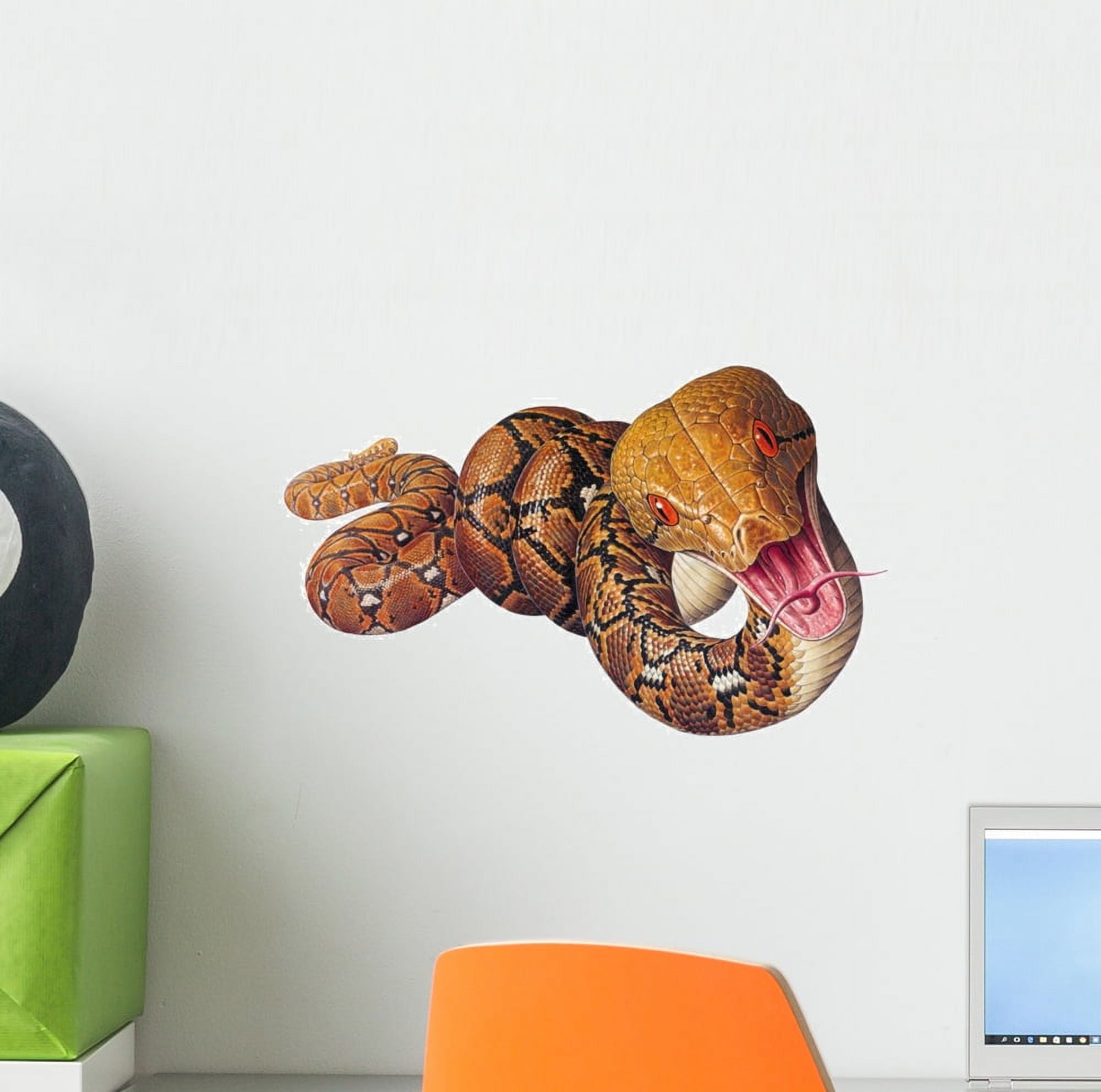 Python Reticulatus Wall Decal Sticker, Wallmonkeys Peel & Stick Vinyl ...
