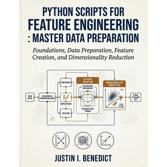 Python Scripts for Feature Engineering: Python Scripts for Feature Engineering: Master Data Preparation: Foundations, Data Preparation, Feature Creation, and Di, Book 1, (Paperback)