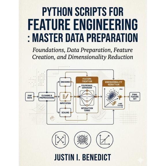 Python Scripts for Feature Engineering: Python Scripts for Feature Engineering: Master Data Preparation: Foundations, Data Preparation, Feature Creation, and Di, Book 1, (Paperback)