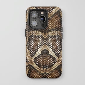 Python Skin For iPhone Protective Phone Case Exotic Animal Print Natural Brown