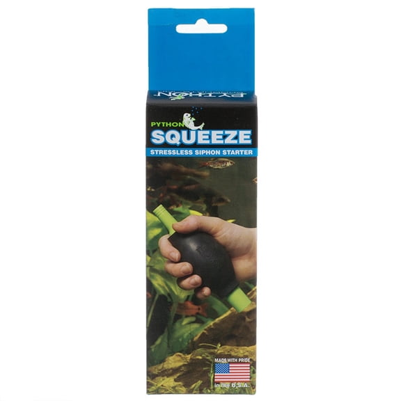 Python Squeeze Stressless Siphon Starter 1 Squeeze - (Includes 1/4" & 1/2" Adapters)