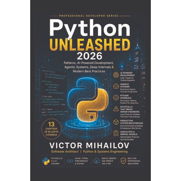 Python Unleashed 2026: Patterns, AI-Powered Development, Agentic Systems & Modern Best Practices, (Paperback)