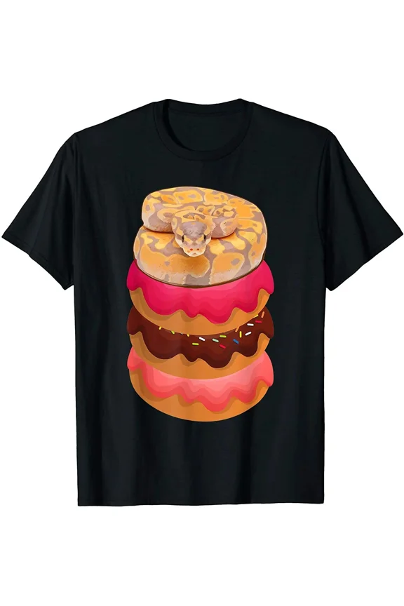 Python With Doughnuts Idea Tee Vintage T-Shirt - All Sizes S-5Xl, Gategoo