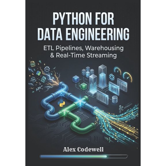 Python for Data Engineering: ETL Pipelines, Warehousing & Real-Time Streaming, (Paperback)