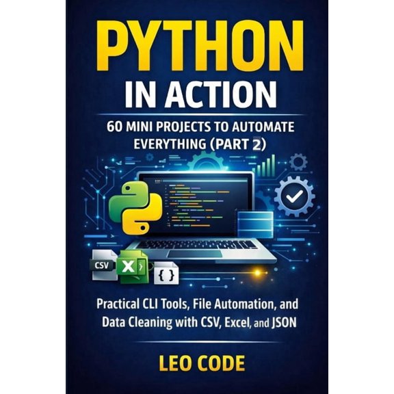 Python in Action: 60 Mini Projects to Automate Everything (Part 2): Practical CLI Tools, File Automation, and Data Clean, (Paperback)