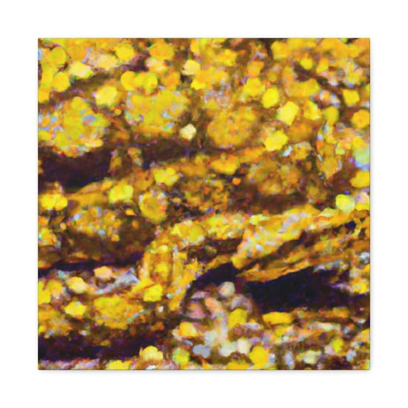 Python in Pointillism - Canvas