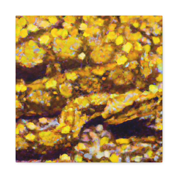 Python in Pointillism - Canvas