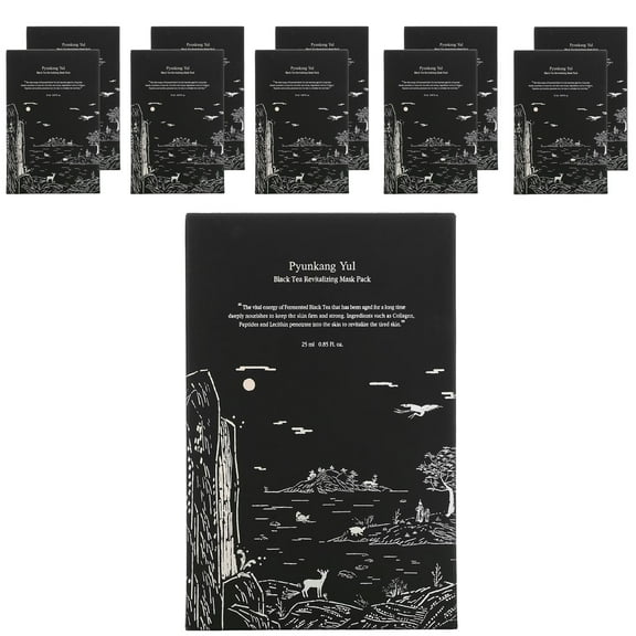 Pyunkang Yul Black Tea Revitalizing Beauty Mask Pack, 10 Masks, 0.85 fl oz (25 ml)