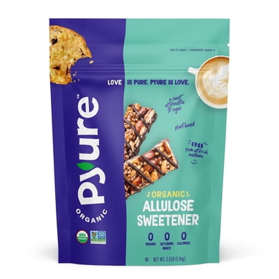Pyure Organic Allulose Sweetener | Zero Carb, Zero Calorie Sugar Alternative | Keto, Vegan, Non-GMO, USDA Organic | No Erythritol | 9 oz