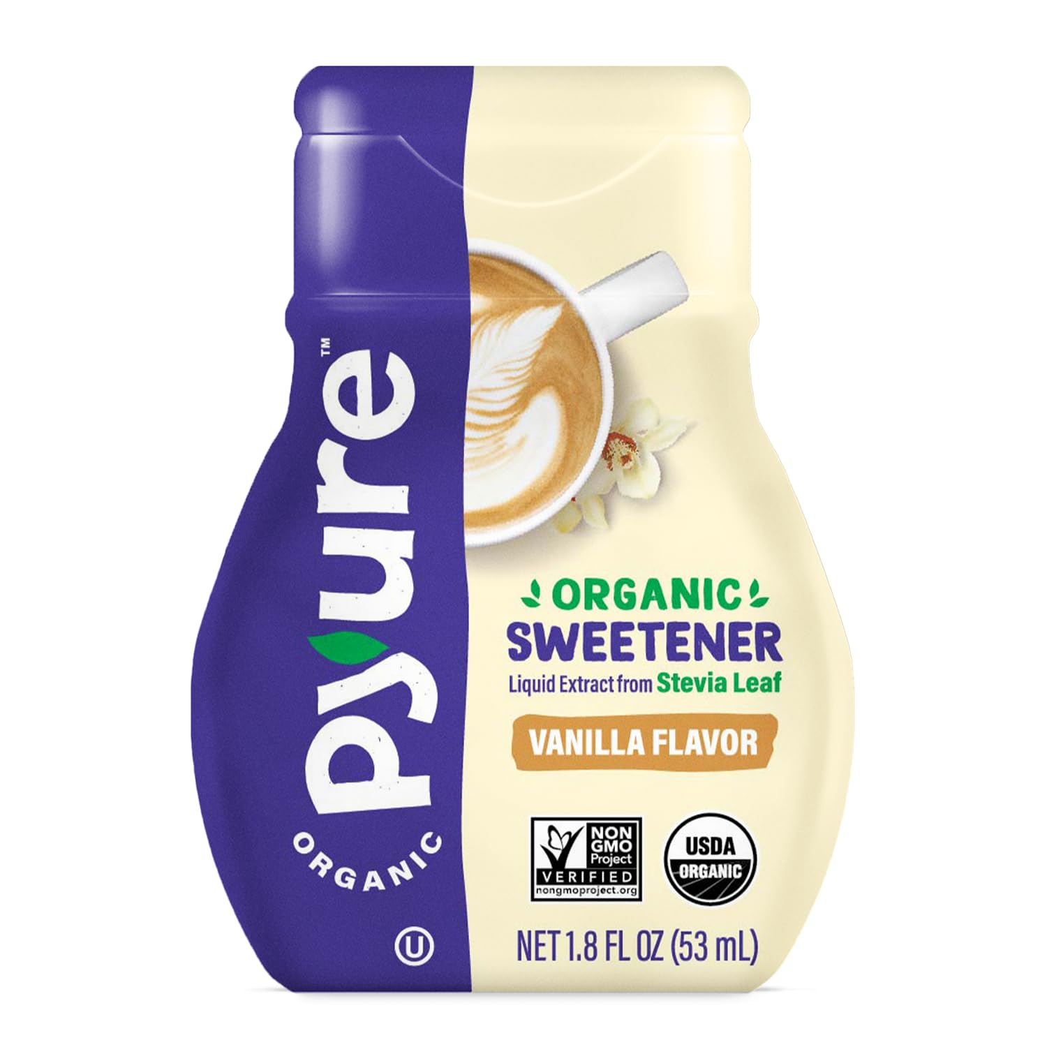 Pyure Organic Liquid Vanilla Stevia Drops Stevia Liquid Sweetener