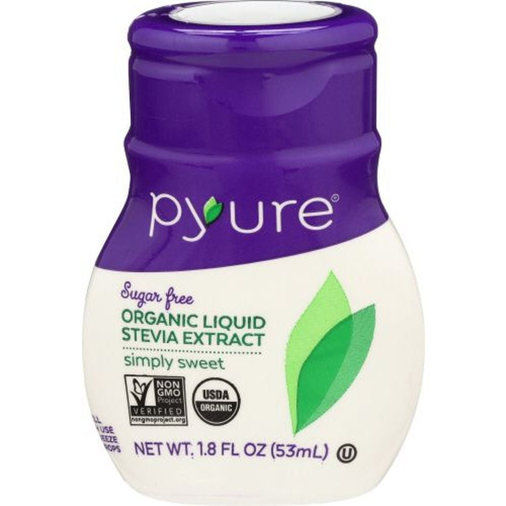 Pyure Organic Stevia Liquid Sweetener Drops, 1.8 Fluid Ounce 6 per