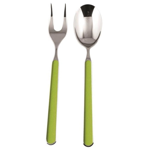 Pz.Pos.Server Fantasia Flatware Set, Oliva - 2 Piece