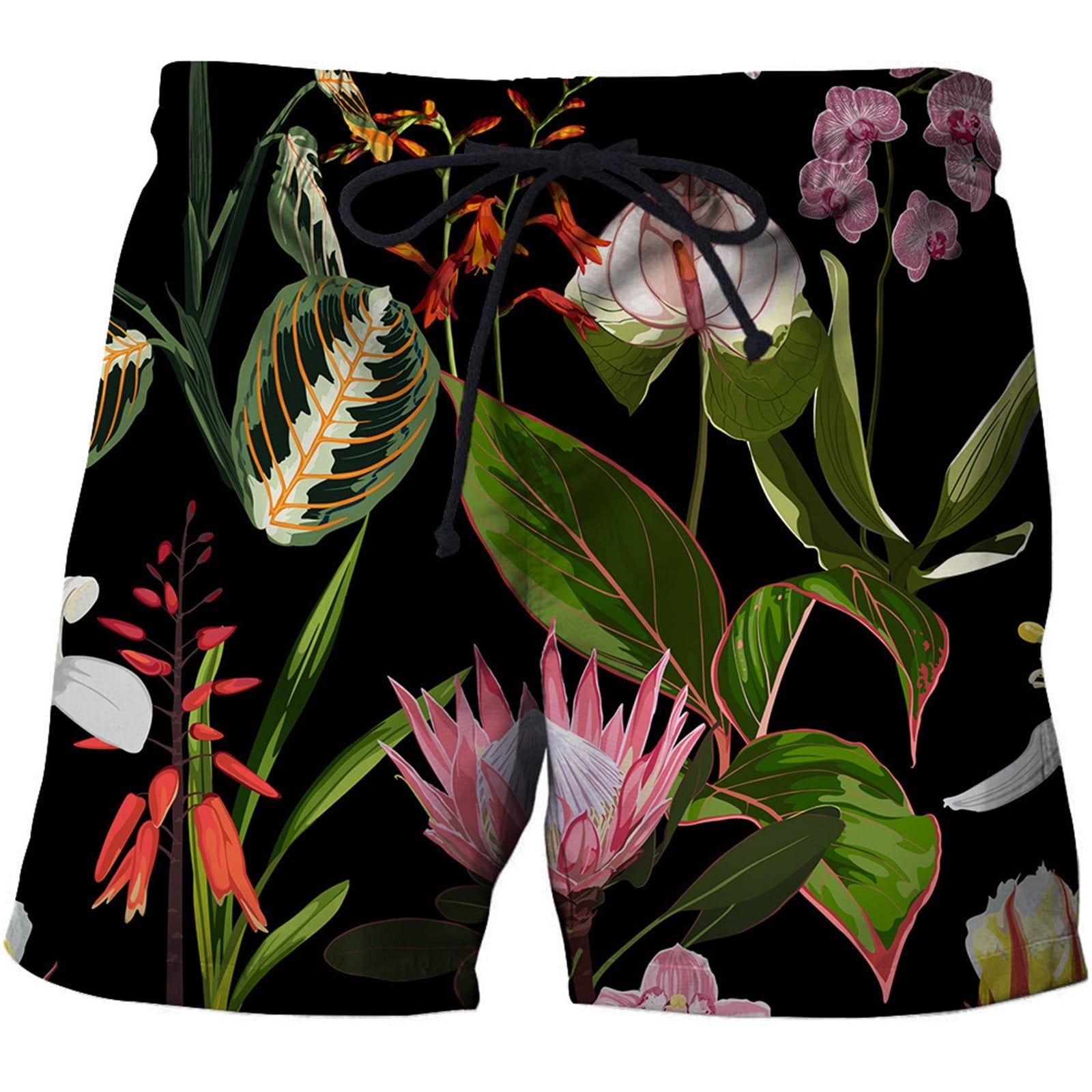 Pzocapte 4 of July Beach Shorts Men Swimming Suit for Men Tropical