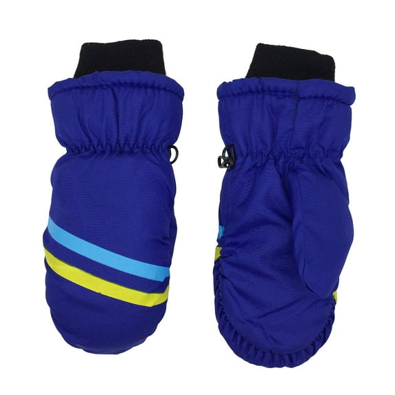 Pzocapte Baby Snow Gloves Mittens for Kids Toddler Mittens Water-Proof Skiing Gloves Toddler Snow Gloves Kids Baby Winter Mittens for Girls Boys Toddler Gloves Kids Gloves Winter Geometric Stripes