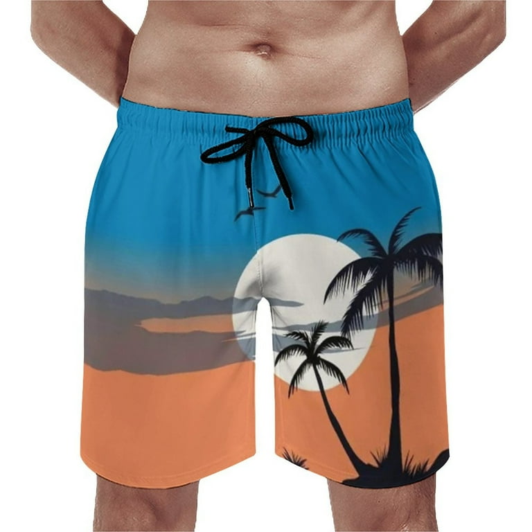 Pzocapte Indapendence Day Men Swimming Trunks Casual Dissolvable Swim Trunks No Liner Fitted Drawstring Drawstring Quick Dry Short Swim Trunks Men 3 Suitable for Yacht Board Shorts Men Walmart