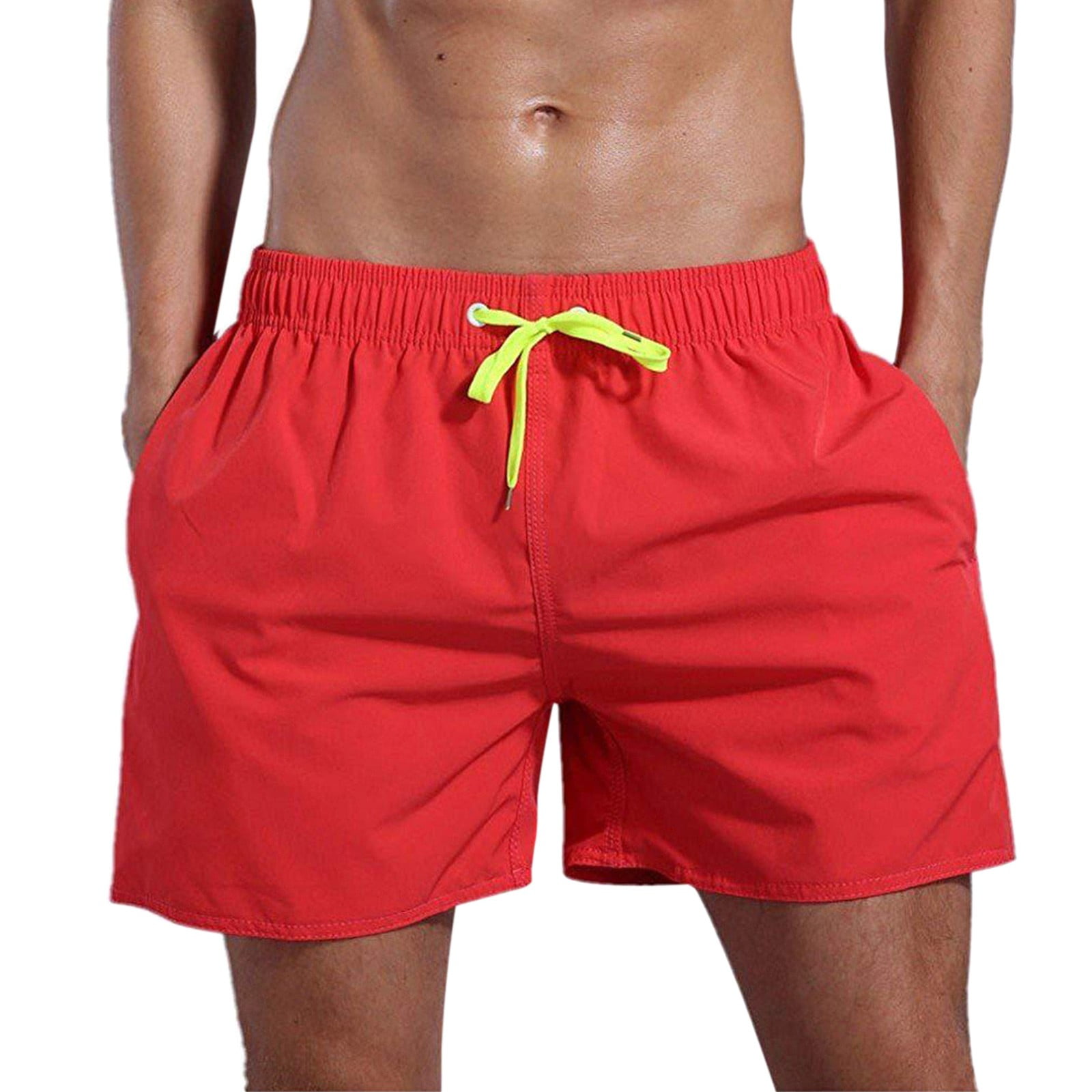 Neon & Teal Blue Men's Swim/Board shorts