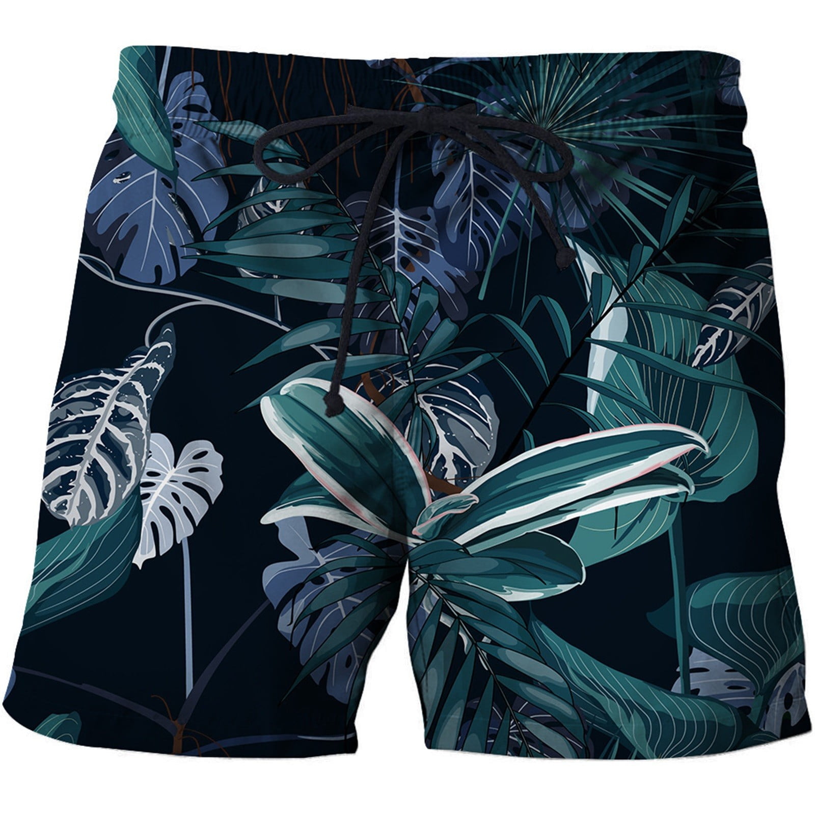 Pzocapte Indep Swimming Shorts Trendy Slunks Volleyball Shorts Men Tropical Hawaii Fitted Fitted