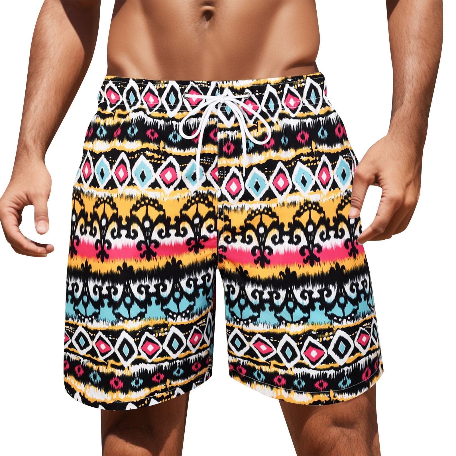 Pzocapte Independence Day Clothes Swimming Shorts for Men Size Mens