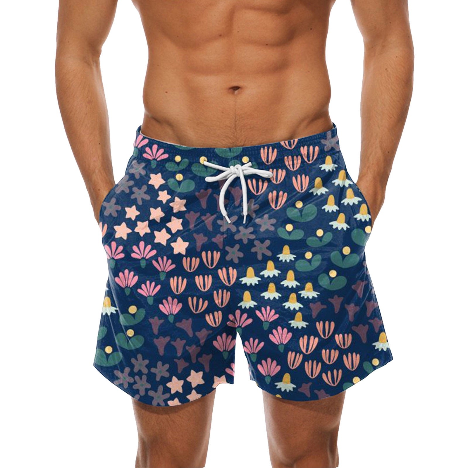 Pzocapte Indpendece Day Mens Board Shorts for Swimming Swimsuit Men's
