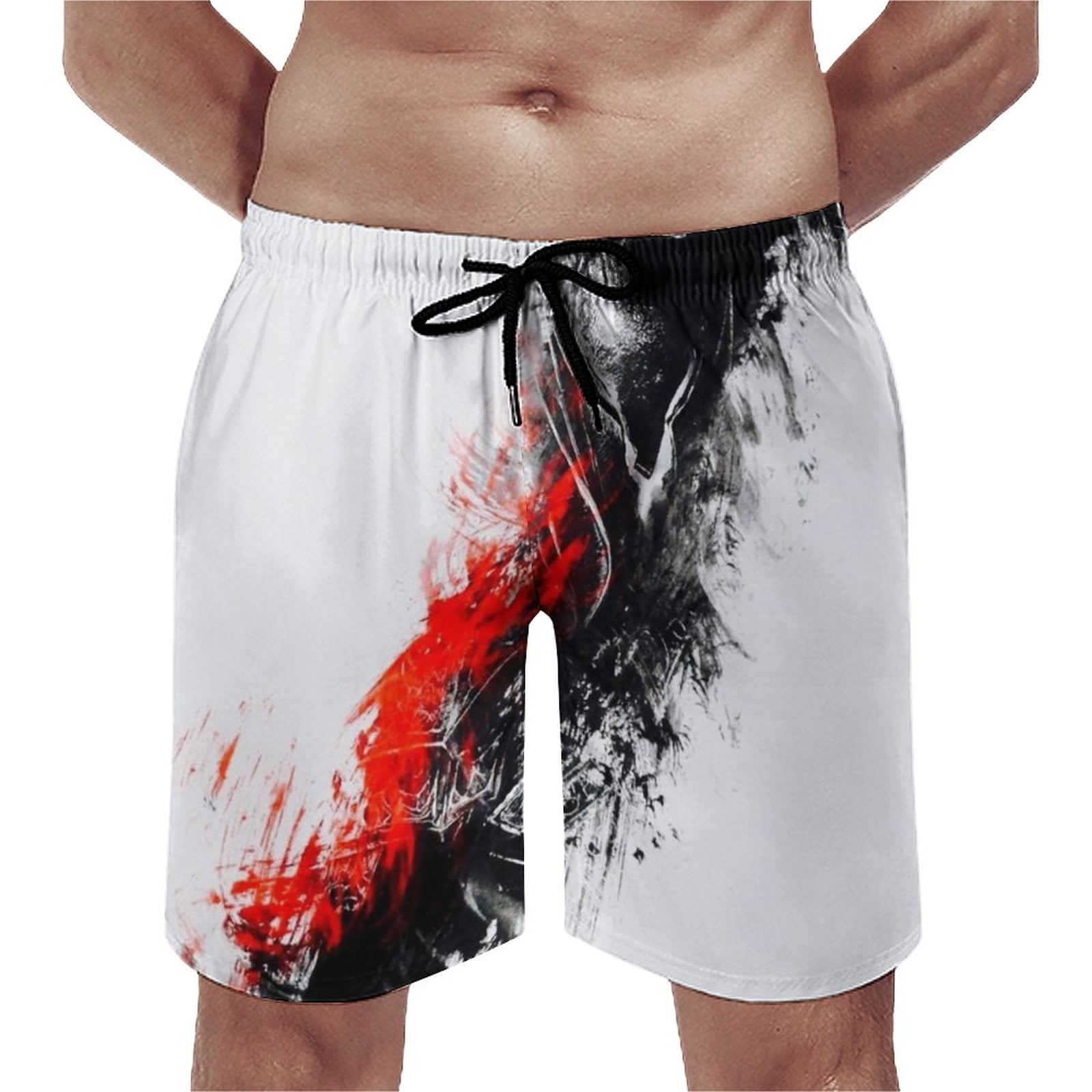 Pzocapte July Fourth Mens Swimming Trunks Trendy Funny Mens Swim Trunks ...