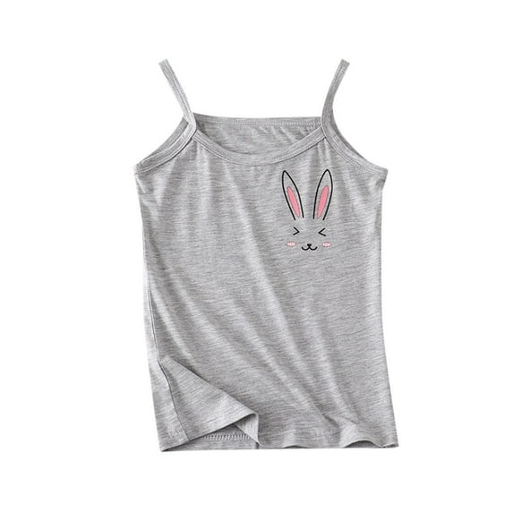 Pzocapte Little Girls Clothes Girls Tops Size 7-8 Kids Girls Camisole Cute Print Tank Top Undershirt Super Soft Breathable Girls Crop Tops Size 10-12 Cute Summer Clothes for Girls 10-12