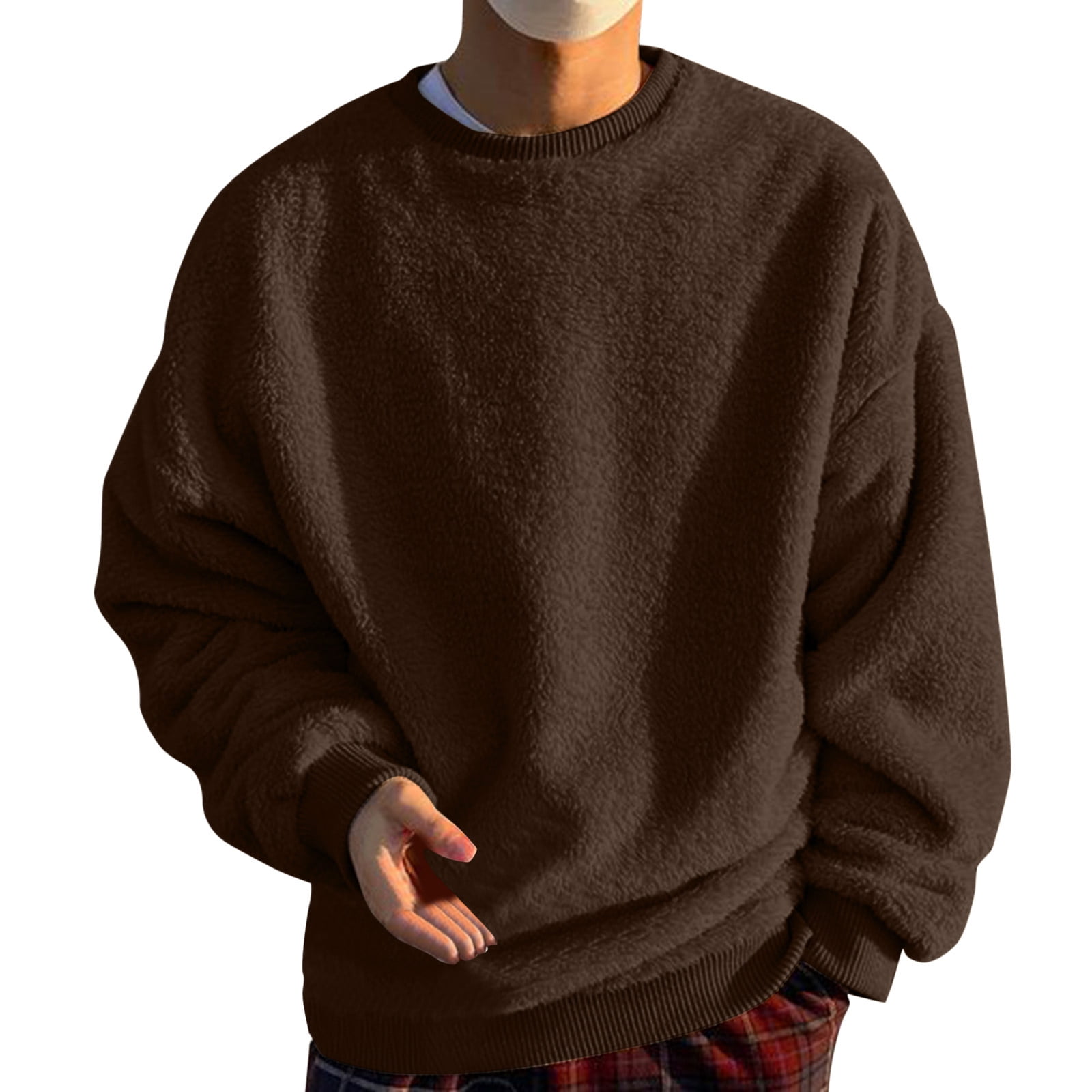 Pzocapte Sweafor Men Crew Neck Sweafor Mens Mac Miller Shirt Mens Pullover Mens Fuzzy Pullover O Neck Sweatshirt Long Sleeve Sport Solid Color Fall Outwear Sweatshirts Pullover Men Daily So Walmart ...