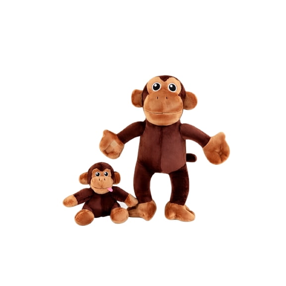 Pzsbry Mother & Joey Monkey Plush toys, Soft Stuffed Animal for Home Decor & Birthday Gift, Cuddle Companion
