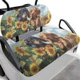 thumbnail image 1 of Pzuqiu 2-Pack Golf Cart Seat and Backrest Covers Removable All Weather, Compatible with Outdoor Golf Carts 2-Seats Cart Golf Cart Seat Covers(Dachshunds), 1 of 10