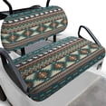 thumbnail image 1 of Pzuqiu 2 Pcs Golf Cart Seat Cover Sets Comfortable Breathable, Compatible with Outdoor Golf Carts Golf Cart Seat Covers(Geometric Pattern), 1 of 9