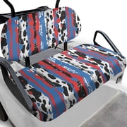 Pzuqiu 2 Piece Abstract Paint Splash Golf Cart Seat Covers - Breathable Washable Universal Fit Protective Covers for Golf Cart Accessories