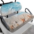 thumbnail image 1 of Pzuqiu 2-Piece Beach Starfish Golf Cart Seat Cover Set - Breathable Washable Universal Fit for 2-Seater Golf Carts, 1 of 10