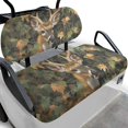 thumbnail image 1 of Pzuqiu 2-Piece Camo Deer Golf Cart Seat Covers - Breathable Washable Protector Set - Universal Fit for Most 2-Seater Golf Carts, 1 of 10