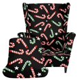 thumbnail image 1 of Pzuqiu 2 Piece Candy Canes and Stars Wingback Chair Slipcover, Wingback Chair Cover Ultra Soft Polyester Spandex Fabric Wingback Chair Protector for Living Room, 1 of 7