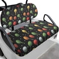 thumbnail image 1 of Pzuqiu 2-Piece Colorful Golf Ball Golf Cart Seat Covers - Breathable Washable Protective Set for Most 2-Seater Golf Carts, 1 of 10