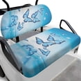 thumbnail image 1 of Pzuqiu 2 Piece Golf Cart Seat Covers Breathable Durable, Compatible with Outdoor Golf Carts Golf Cart Front Seat Cover Kit(Butterfly), 1 of 9