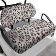 thumbnail image 1 of Pzuqiu 2-Piece Leopard Print Golf Cart Seat Covers Set - Breathable Washable Protective Cover for Most 2-Seater Golf Carts, 1 of 10