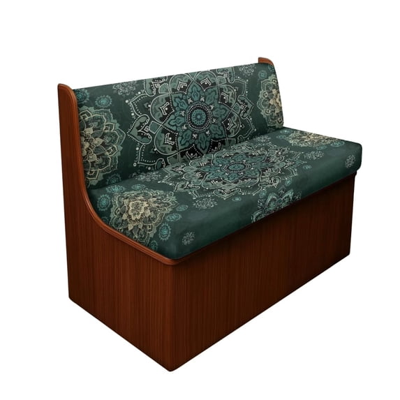 Pzuqiu 2 Piece Teal Mandala Rv Dinette Booth Seating Backrest Anti-Slip Rv Seat Covers Comfortable Casual Camper Cushions Cover Camper Decorations for Travel Trailer