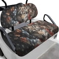 thumbnail image 1 of Pzuqiu 2 Piece Wolf American Flag Golf Cart Seat Covers - Breathable Washable Universal Fit for 2-Seater Golf Carts, Protective Durable Seat Covers, 1 of 10