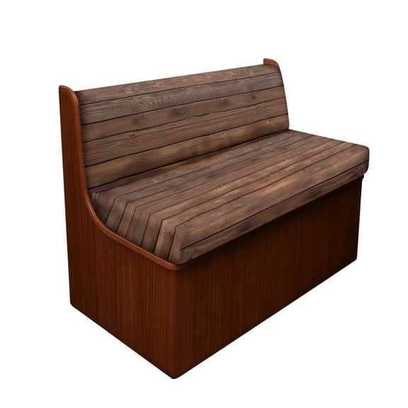 Pzuqiu 2Pcs Brown Wood Grain Camper Bench Seat Slipcover Easy Using Camper Cushion Covers Replacement Full Protection Sofa Loveseat Chair Cover Protector for Rv Camper Car