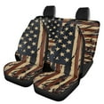 thumbnail image 1 of Pzuqiu American Flag Butterfly Car Seat Covers Full Set Front and Rear Seat Cover Set Easy to Install Car Seat Protector Breathable Full Wrapping Edge Seat Covers for Cars Truck Universal Fit Set, 1 of 7