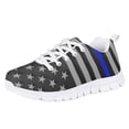 thumbnail image 1 of Pzuqiu American Flag Print Child Sneakers Breathable Lightweight Running Kids Shoes for Girls Boys Walking Sports School Size 2, 1 of 3