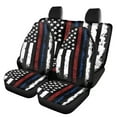 thumbnail image 1 of Pzuqiu American Flag Style Car Accessories Set Super Breathable Front and Rear Seat Cover Set Car Seat Protector Car Seat Cushion Auto Decor Universal Cars Interior Covers For Sedans Trucks, 1 of 7