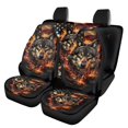 thumbnail image 1 of Pzuqiu American Flag & Wolf Design Car Seat Cover All Season, for SUV Seats Vehicle Seats Front Seats Suitable for Cars most Cars, 1 of 10
